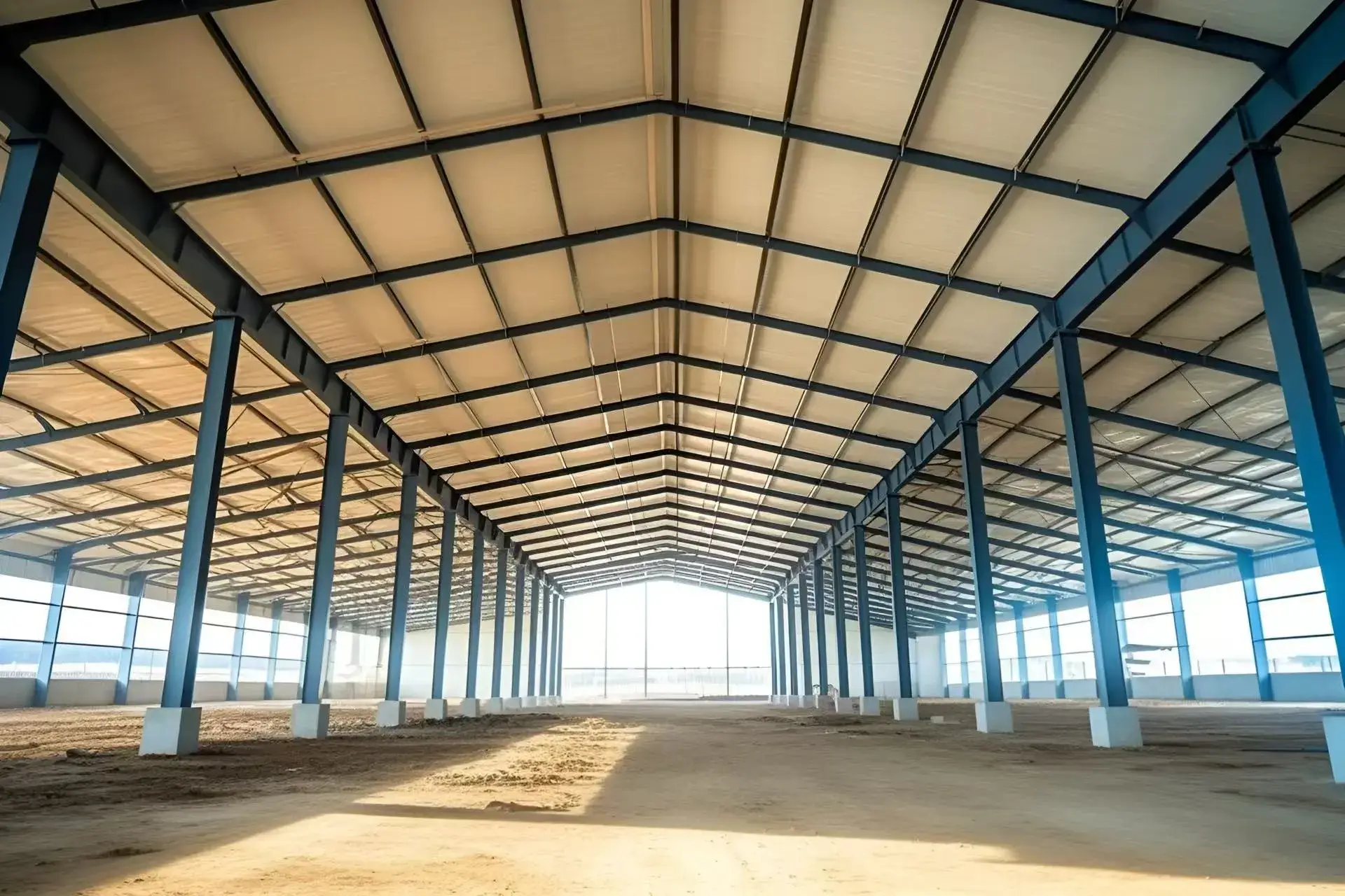 Steel structure insulated roof system detail