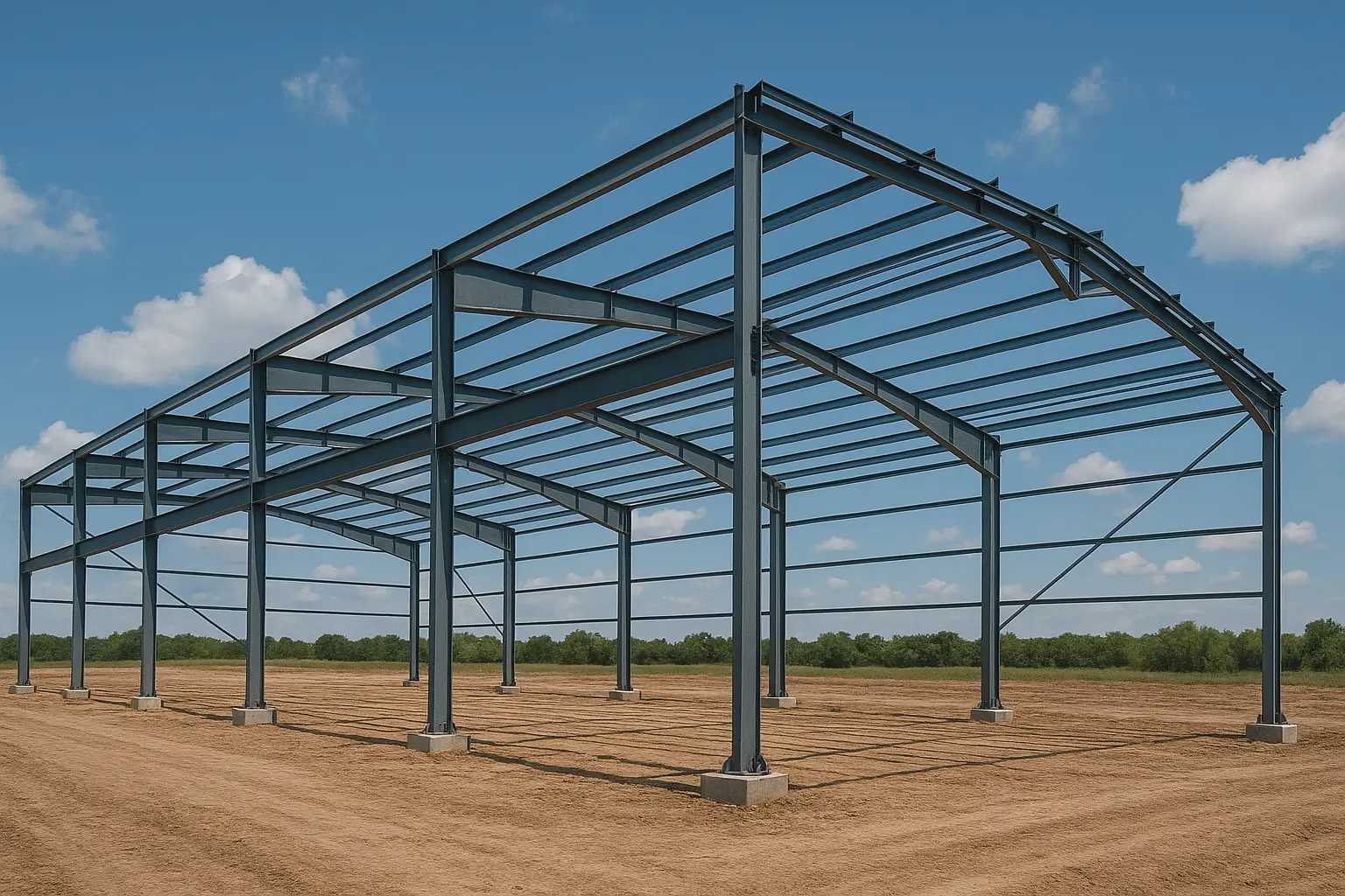 Large span steel structure building